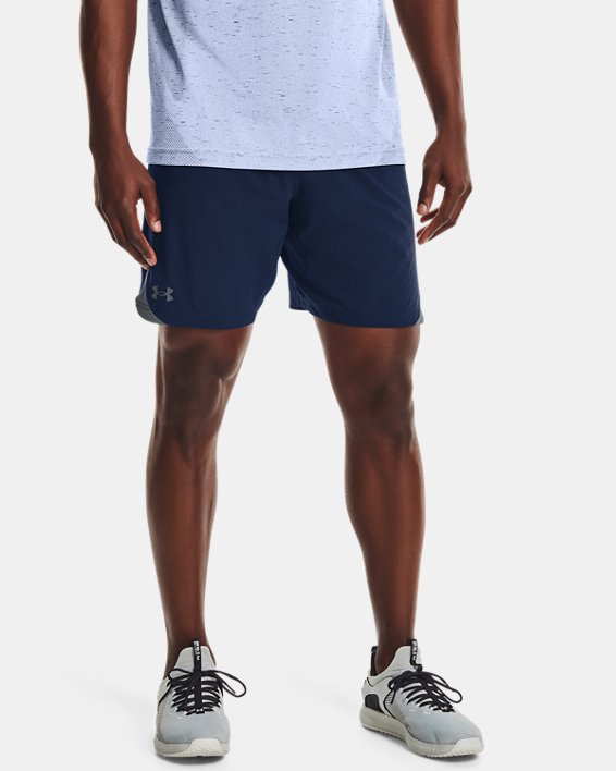 Men's UA Elevated Woven 2.0 Shorts, Navy, pdpMainDesktop image number 0